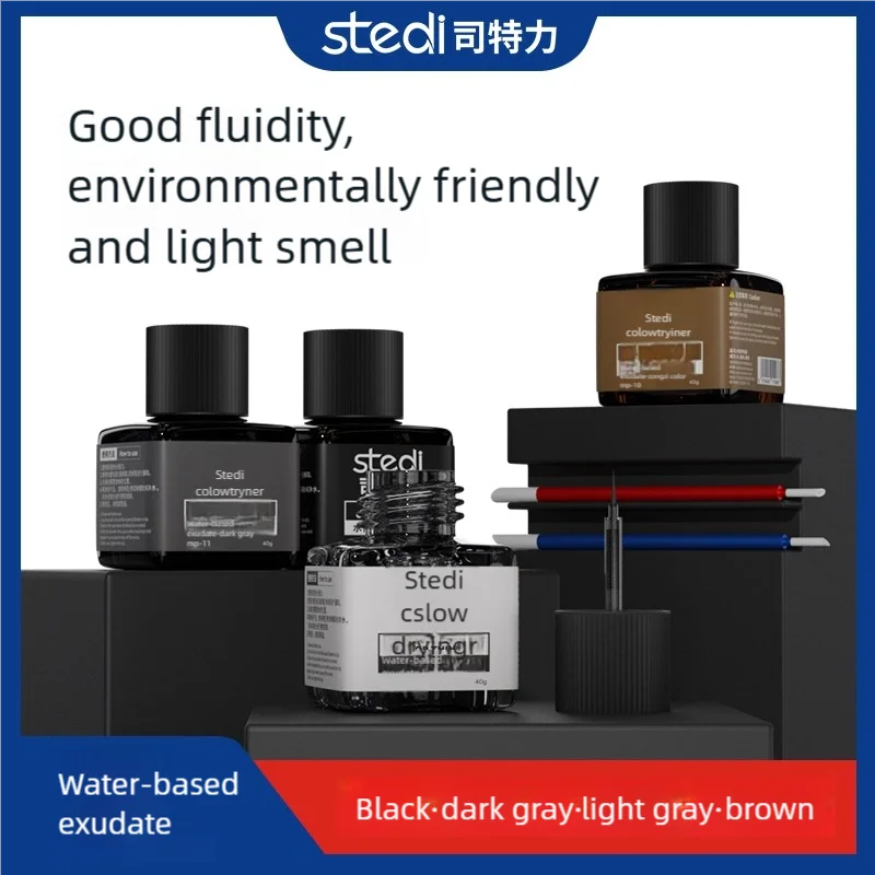 Stedi Water-based Panel Line Paint MP-10-MP-13 40g Plastic Model Weathering Color for Military Model Hobby Painting Tools DIY
