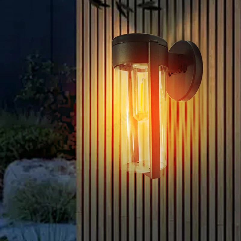 جديد الشمسية التنغستن الجدار مصباح للخارجية فناء فيلا حديقة الديكور جو تركيبات الإضاءة