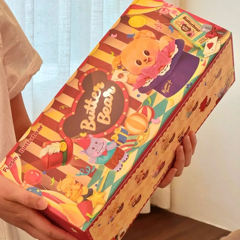 

Подлинная FUNISM Butterbear, верхняя команда, серия, слепая коробка, игрушки, милый кавайный масляный медведь, модель куклы, игрушки, коллекционные украшения