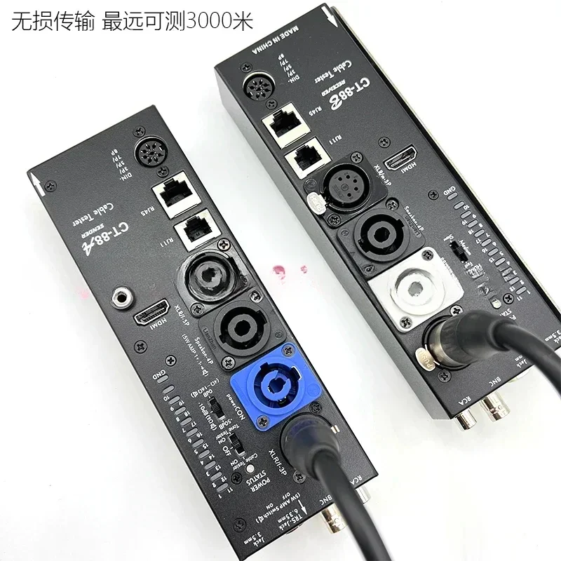 Для Accuracy Pro Audio CT-88 Поддержка Power CON SPEAKON XLR DIN RCA BNC 3,5 JACK 6,35 JACK RJ45 RJ11 Кабельный тестер