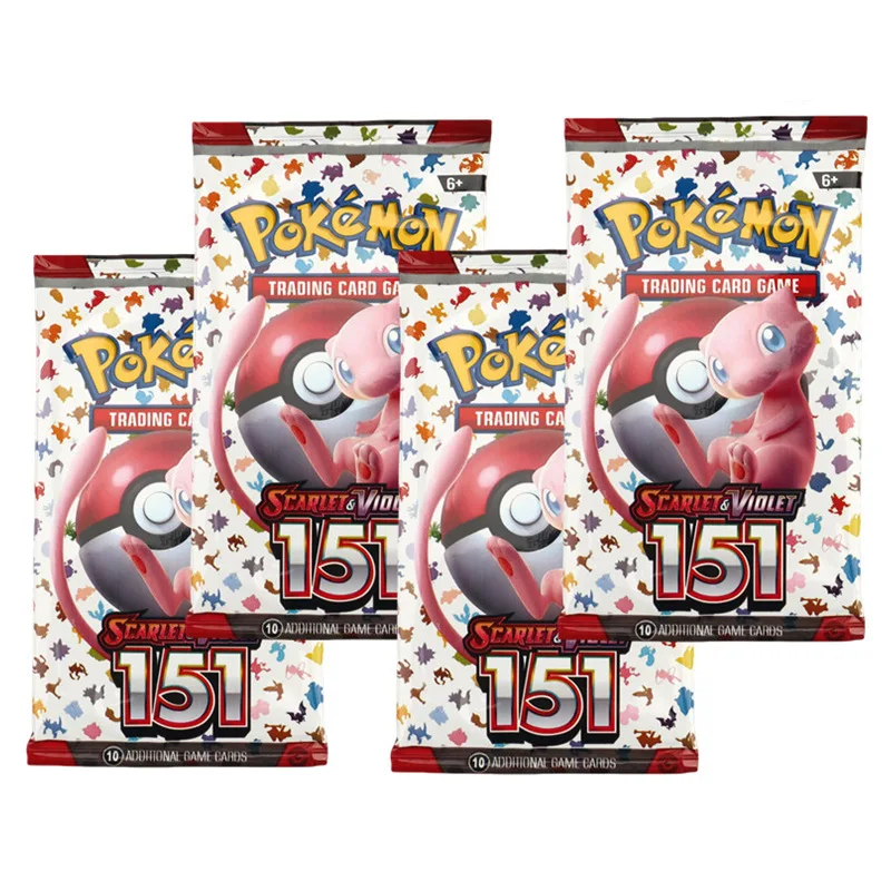 

6 Packs 72cards Pokémon 151 Booster Box Sword & Shield Series Holo Foil Cards Sealed Trading Card Toy for Collectors