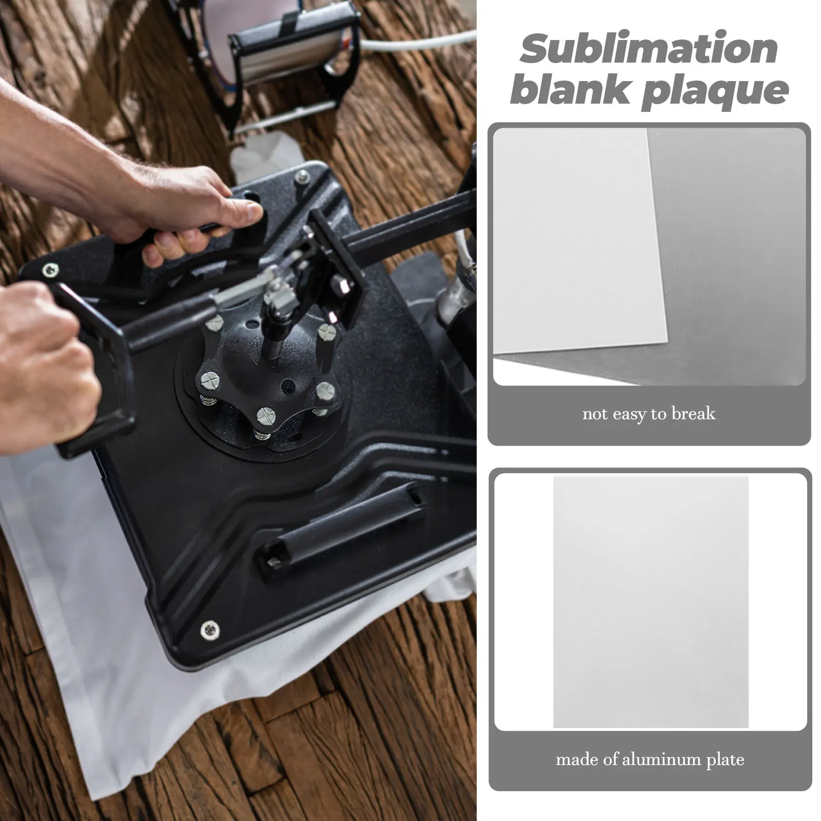 

2Pcs Hd Aluminum Sublimation Blanks Smooth Wear-Resistant Metal Sheets for Photo Poster Sign Making Indoor Outdoor Decoration