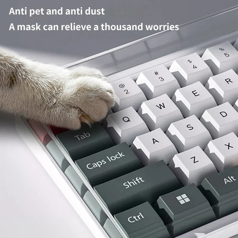 NEW 78/108 Keys Acrylic Transparent Dust-Proof Keyboard Case Mechanical Keyboard Dust Cover For E-Sports Computer Gamer