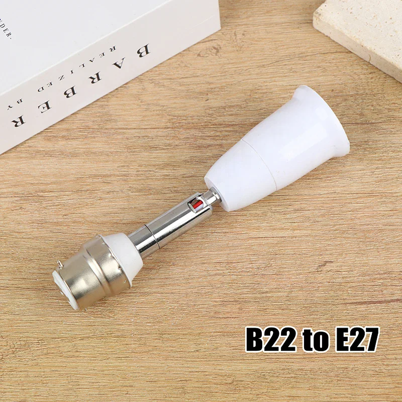 1Pc B22 To E27 Extender Screw E26 Bulb Holder Adapter 90 Drgee Rotatable Bendable Light Socket Holder Converter