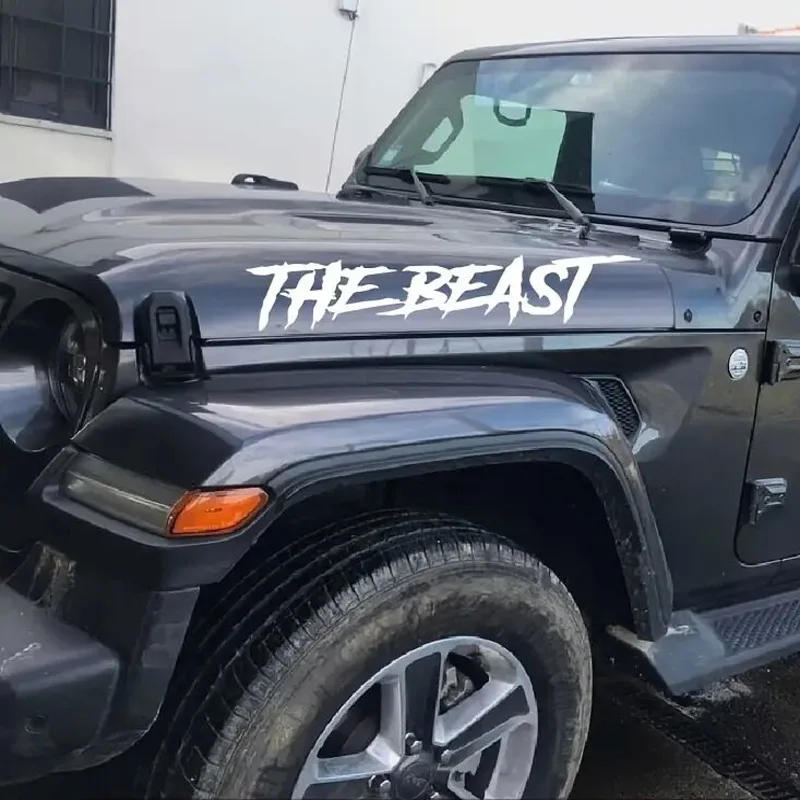 

THE BEAST Car Stickers Wild Style Vinyl Decals for Truck SUV Off-Road Vehicle Window Bumper Decor