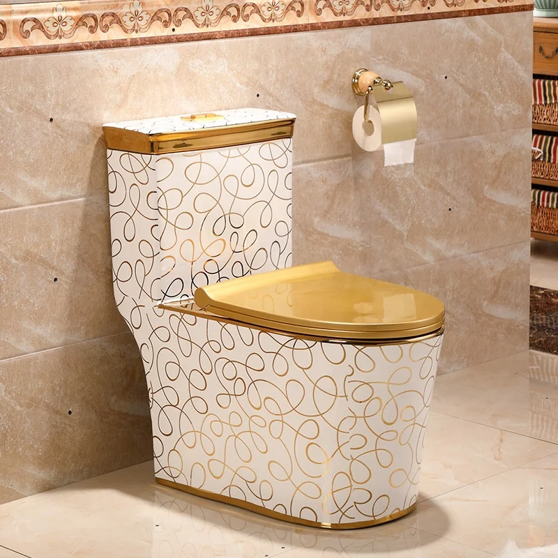 Guangdong The Toilet Gold Toilet Luxury Amazing Ceramic Toilet
