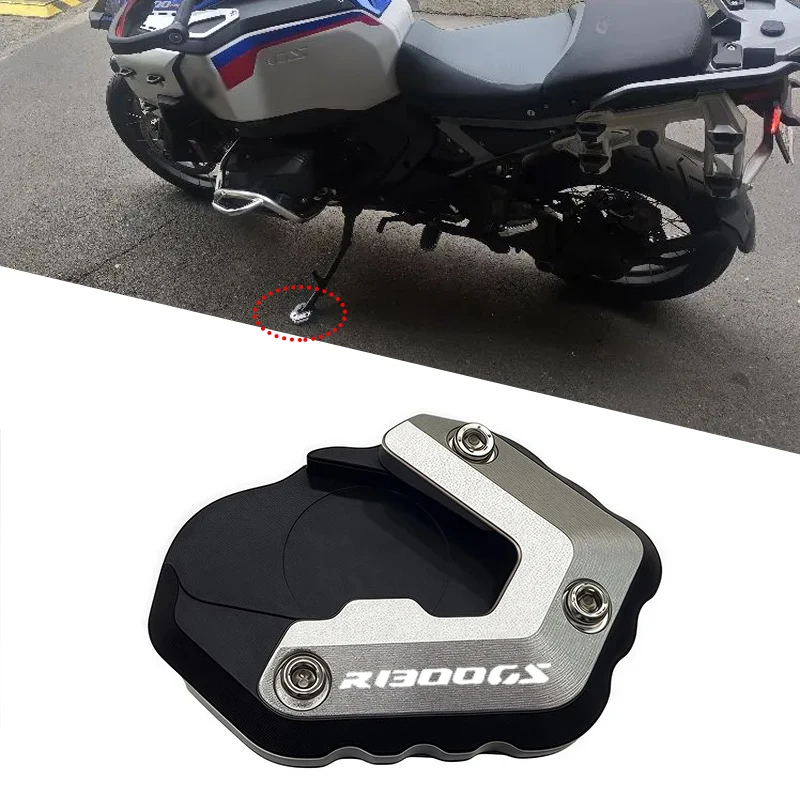 

Fit For BMW R1300GS Adventure R 1300 GS GS1300 ADV 2023-2025 Motorcycle Kickstand Foot Side Stand Extension Pad Support Plate