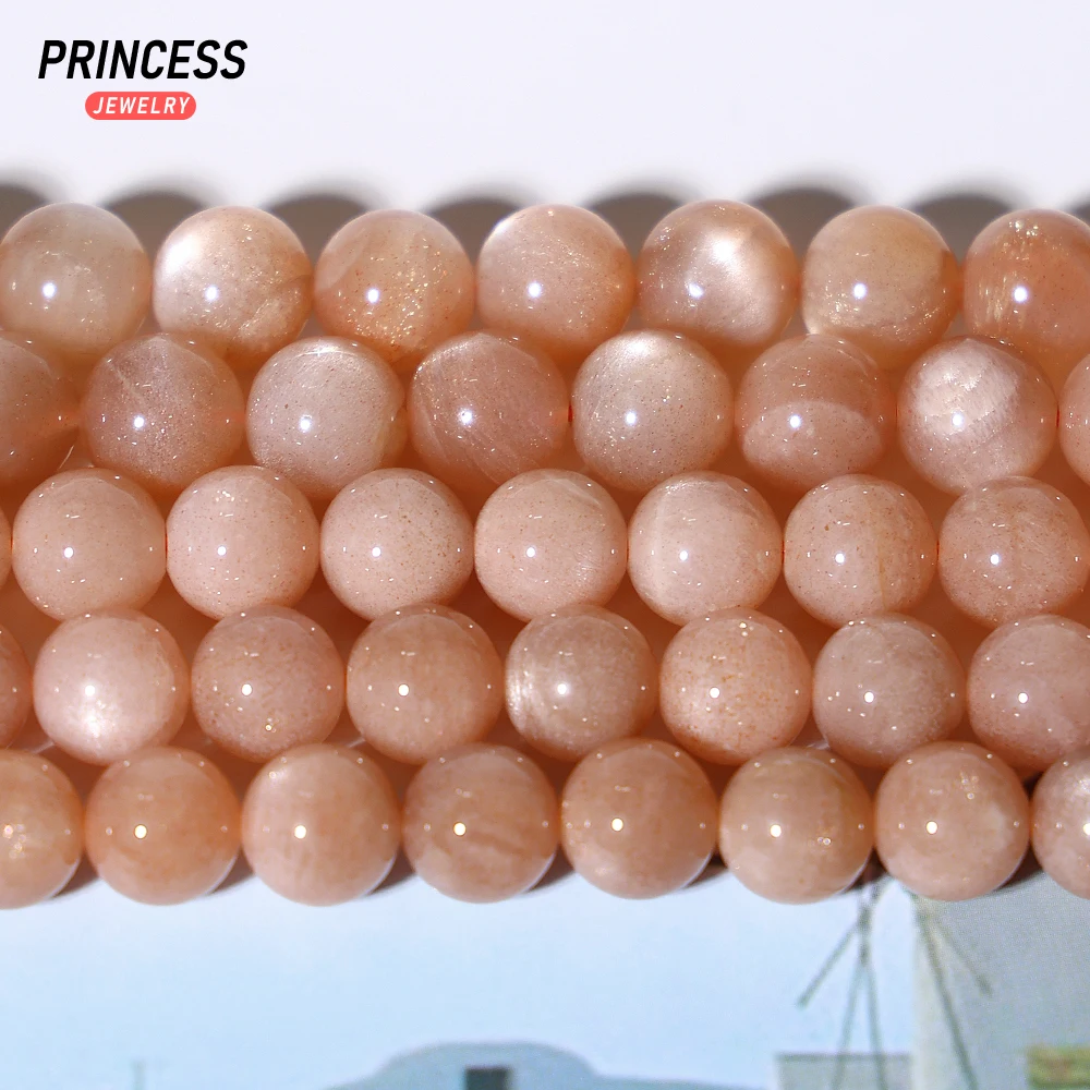 

A+ Natural Orange Sunstone Energy Stone Beads for Jewelry Making DIY Bracelet Necklace Accessories 6 8 10mm