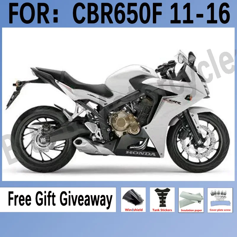 

New ABS Motorcycle Injection Full Fairings Kit Fit for Honda CBR650F 11 12 13 14 15 16 Bodywork Fairings Set White