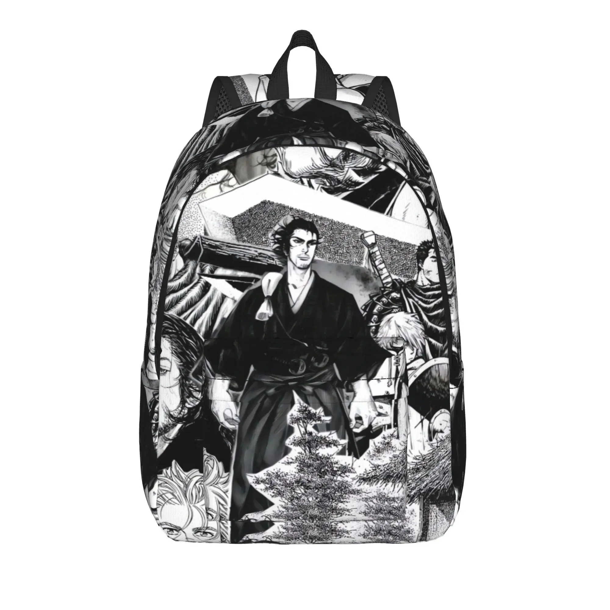 Vinlands Sagas Thorfinn Vinland Askeladd Anime Backpack Workout Backpacks Female Custom Durable High School Bags Kawaii Rucksack
