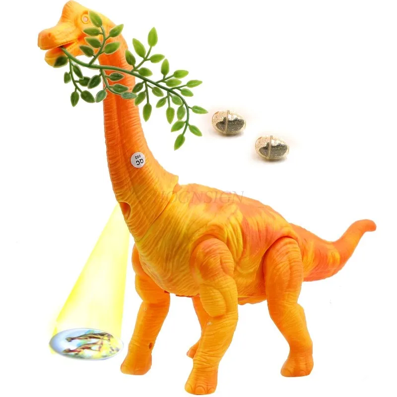 Electric Dinosaur Can Lay Eggs Projection Wrist Dragon Walking Dinosaur Egg Model Puzzle Boy and Children's Toy