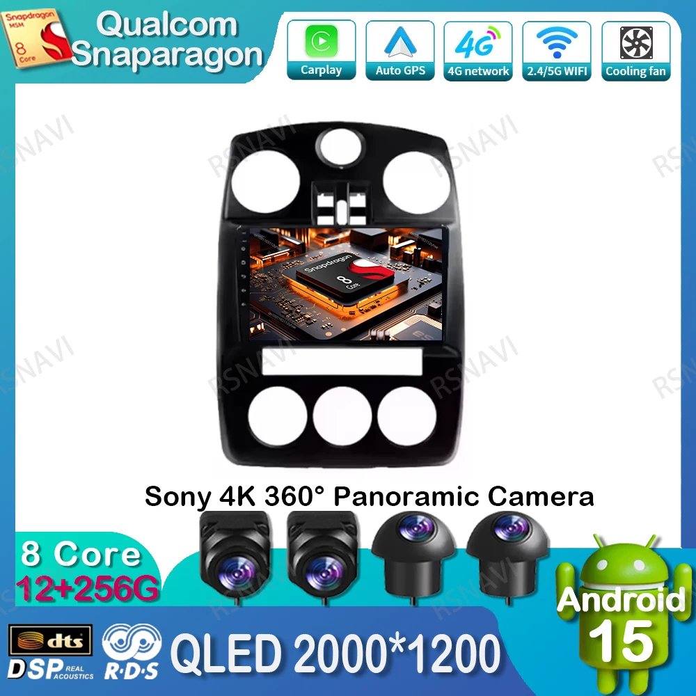 

Car Radio Android 15 For Chrysler P T Cruiser 2007 20008 2009 IPS 5G WIFI Carplay BT Multimedia Viedo Player DSP QLED Systems