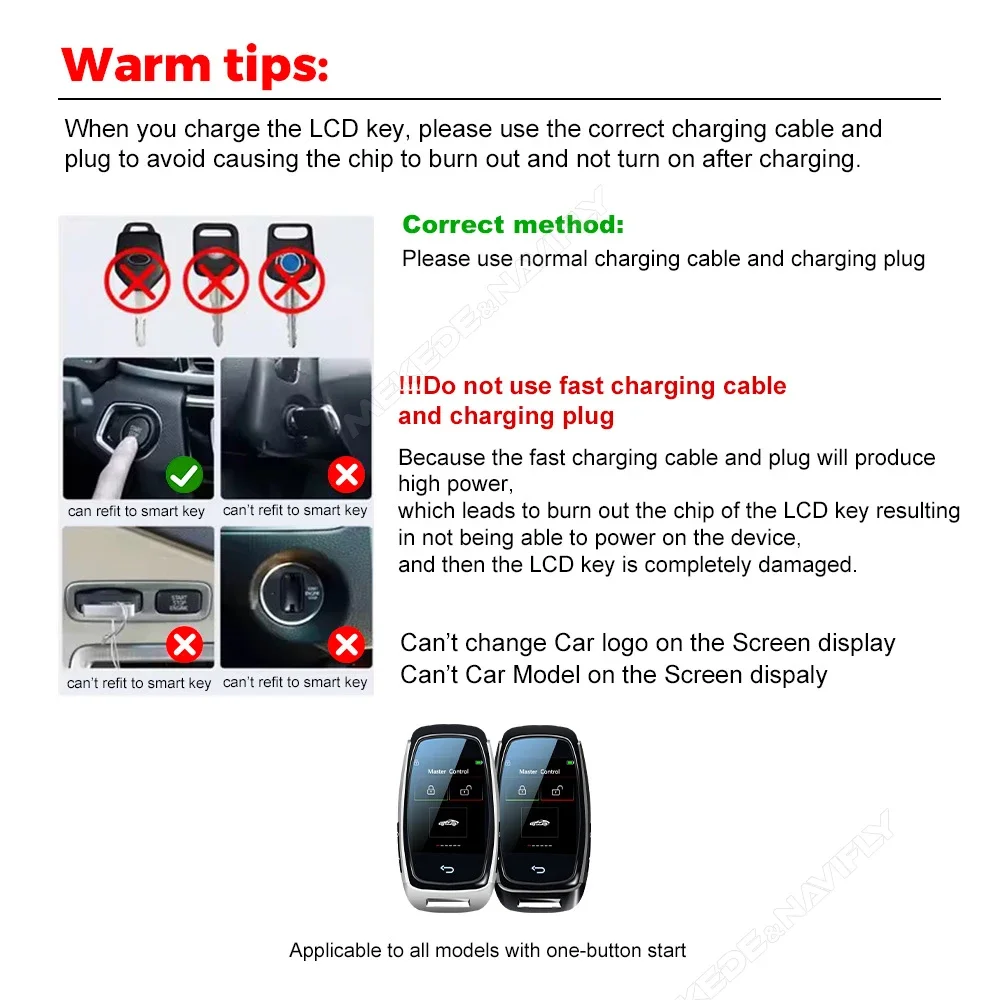 CF920 Universal Car Key with LCD Smart Screen for BMW Benz Audi VW Ford Toyota Hyundai KIA Comfortable Keyless Locator Modified