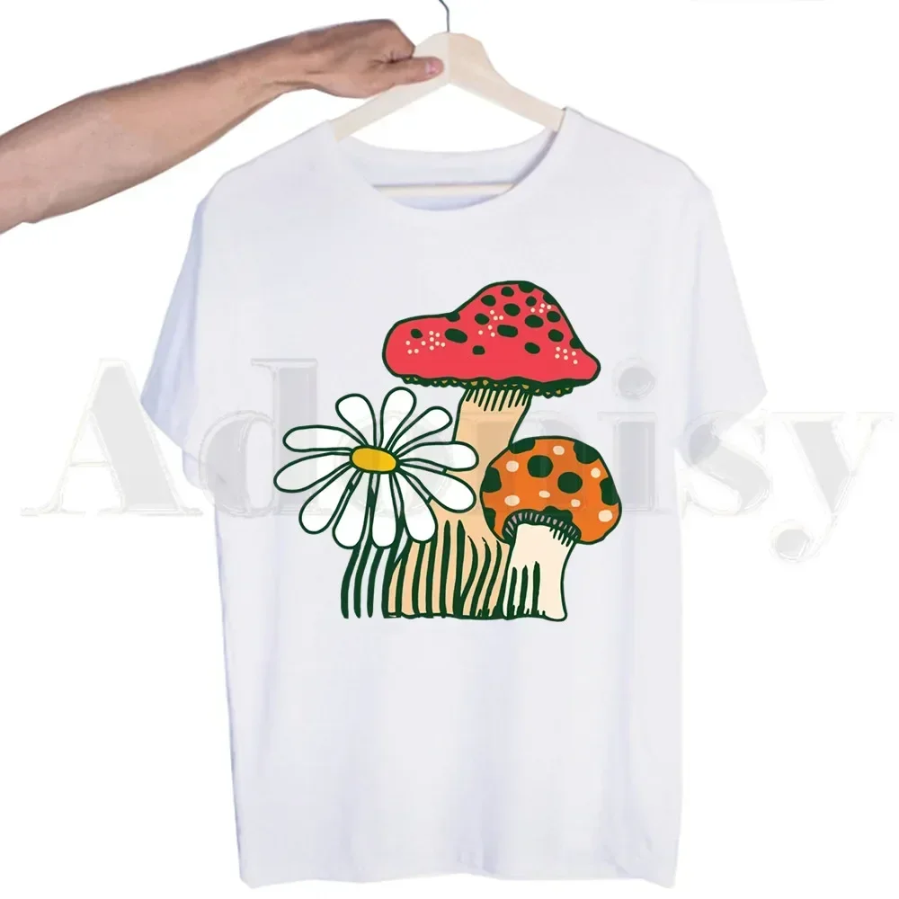 

Футболка с короткими рукавами и психоделическим грибом, мужская футболка с принтом, мужские топы, футболки, мужская футболка