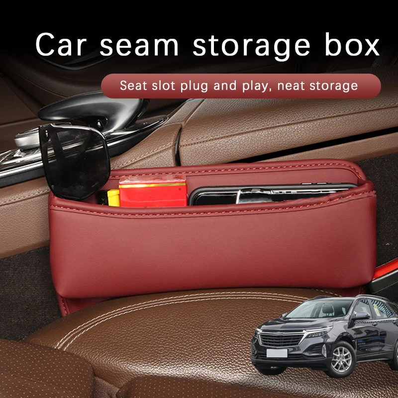 

Car Seat Gap Storage Box Driver Front Auto Seat Gap Filler Organizer Wallet Keys Card Storage Box For Chevrolet Equinox