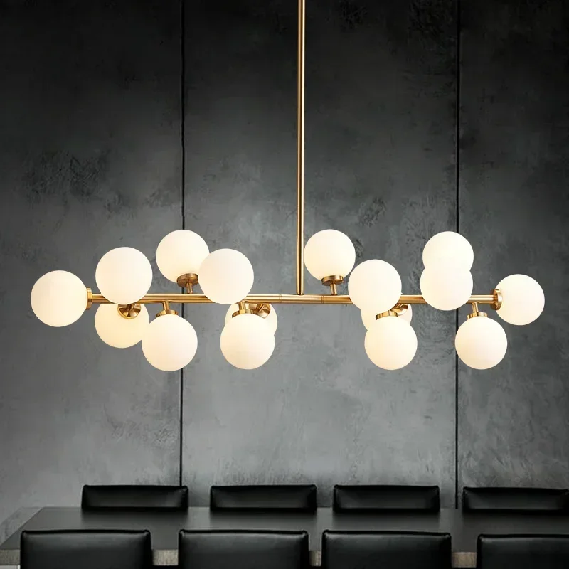 Magic Beans 16 Heads Pendant lighting Art Glass ball Hang lamps Kitchen Dining room decor Led