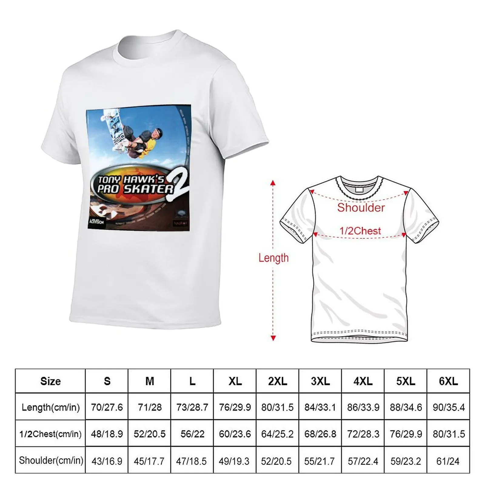 Tony Hawk Pro Skater 2 T-Shirt cute tops graphic t shirt vintage t shirts for men cotton - view 2