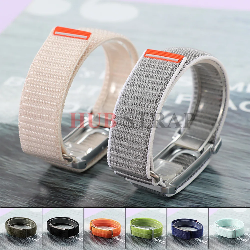 Sport Nylon Braided Strap for Google Fitbit Air Loop Replacement Wrist Bands Feather-Light Breathable Bracelet with Metal Case