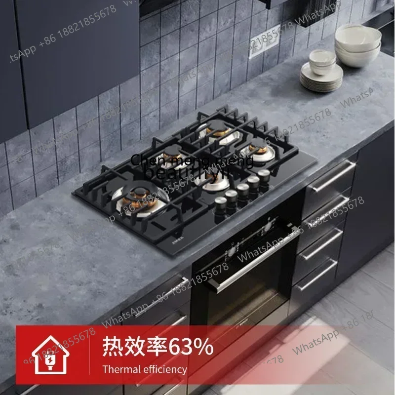 cn8617 ss ss 8617  European five-eye gas stove Household multi-head natural gas stove Embedded desktop stove