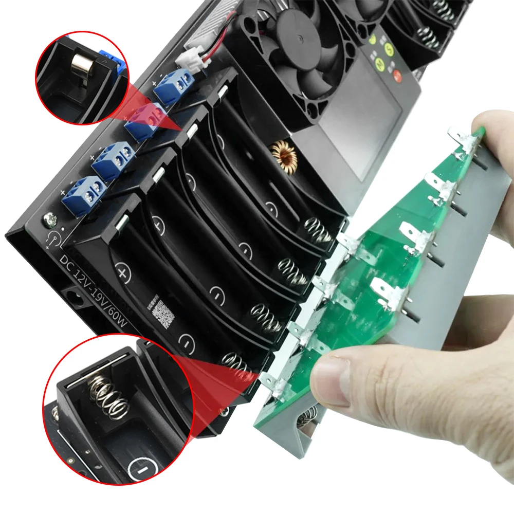 8-Channel 18650 Lithium Battery Auto Charge/Discharge Battery Tester Capacity Internal Resistance Tester  DC 5V/12V EU/US Plug