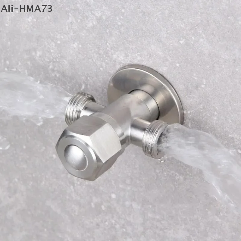 

1 шт. G1/2 резьба впуск воды из нержавеющей стали для ванной комнаты быстро открывающийся расширенный треугольный клапан аксессуары для смесителя