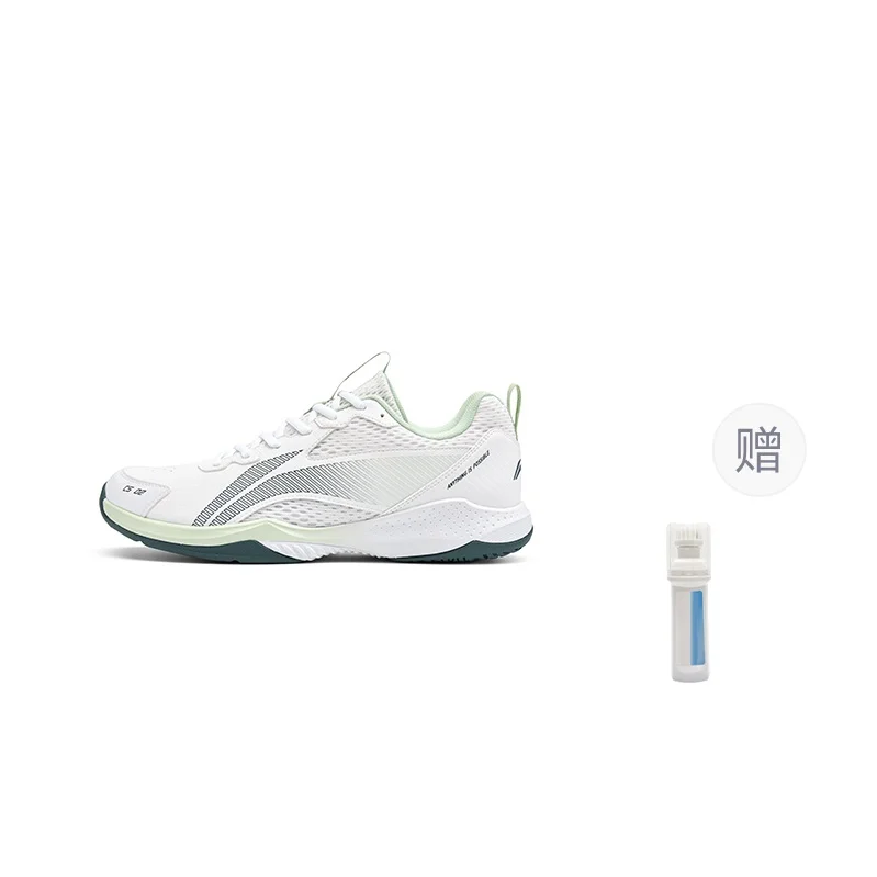 Li Ning Rocket Family, Springy Cloud Textile, Synthetic Leather Professional Low top Badminton Shoes Unisex AYTU011-3