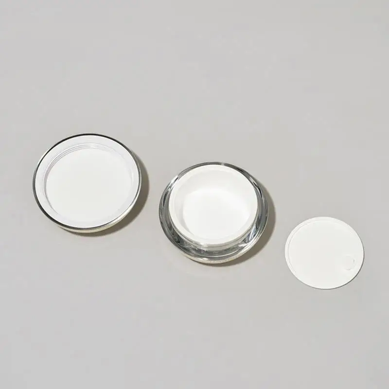 50g Runde Nachfüllbare Flasche Leere Tiegel Make-up-Dose Reise-Gesichtscreme-Lotion Kosmetikbehälter Damen-Perlencreme-Flasche – Detail 3