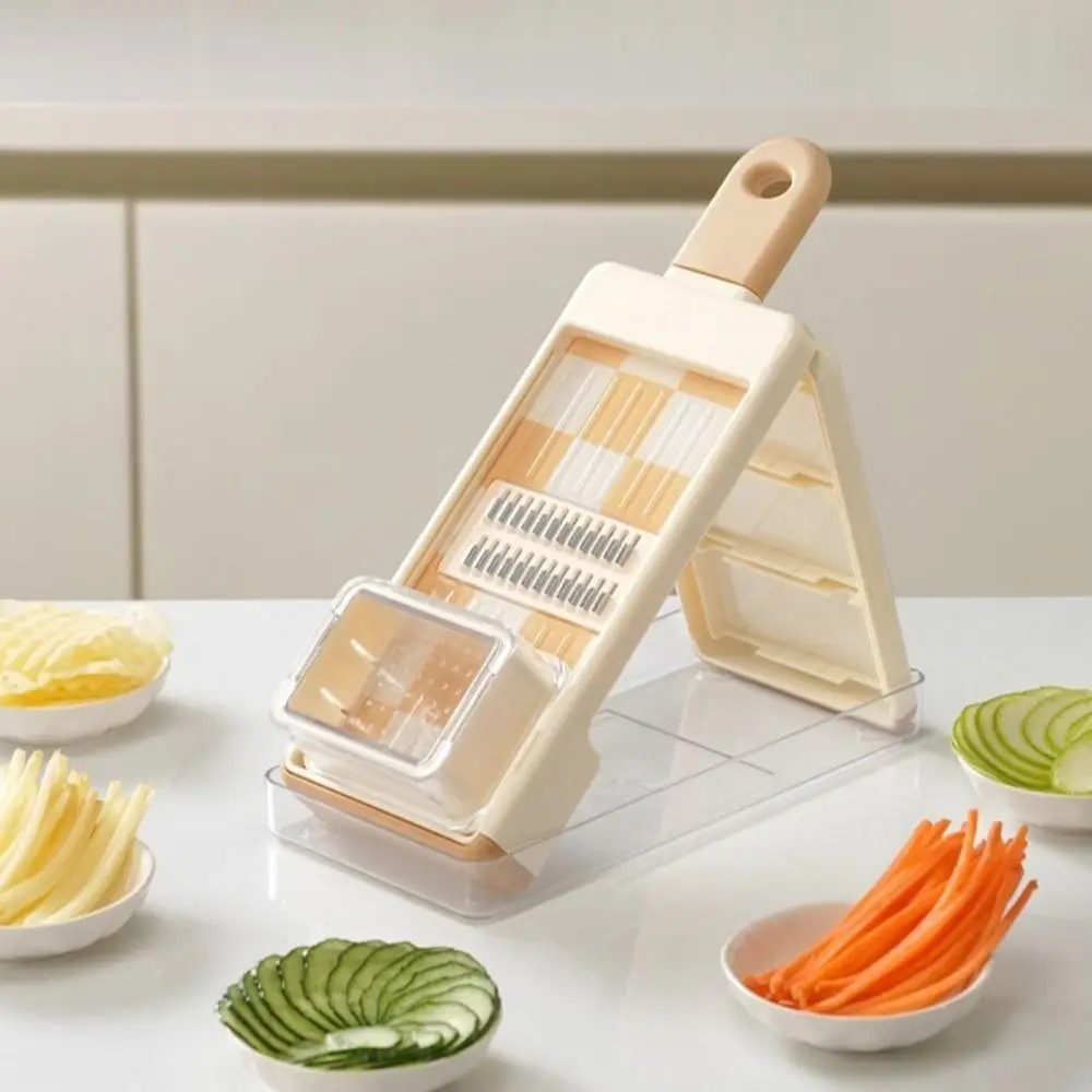 

Multifunctional Vegetable Fruit Slicer Manual Operation Washable Food Grater Julienne Shredder 4 in 1 Potato Chopper