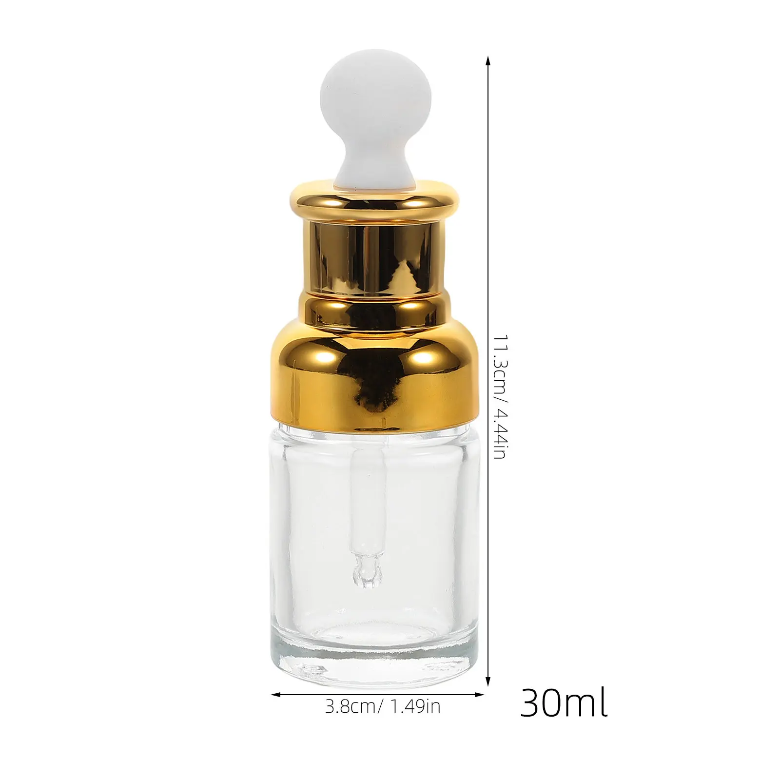 Glass Dropper Essential Oil Bottle Refillable Vial Small Skincare Sample Bottle Makeup Travel Size Serum view 6