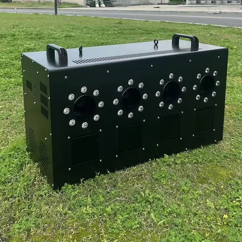 From EU 3000W 1500W LED Smoke Bubble Machine Four Holes Double Holes Wedding Bubble Spray Machine DMX for Stage Special Effect
