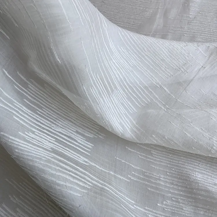 114 Wide Cut Silk Organza Fabric Crisp Silk Dress Fashion Catwalk Horse-Face Skirt Silk Fabric