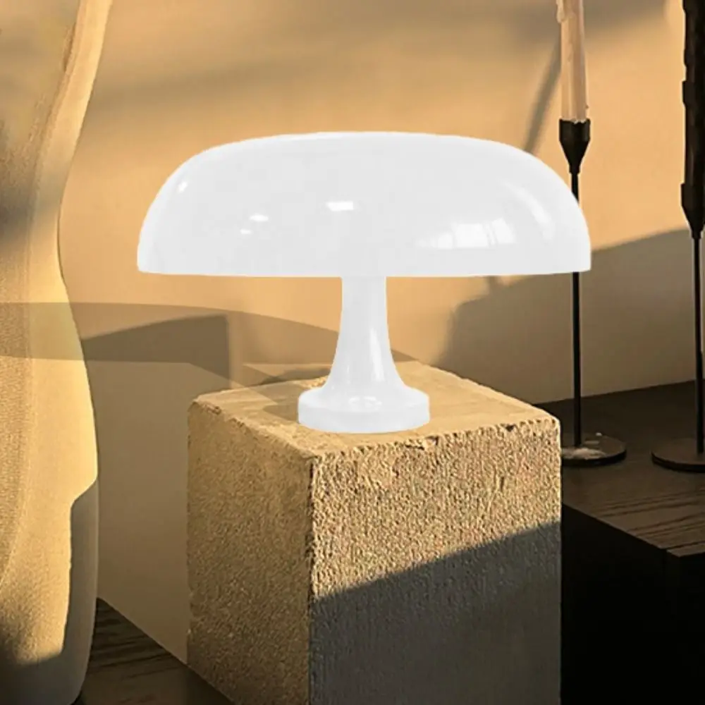 Modern Minimalist LED Mushroom Table Lamp USB Plug LED Lighting Desk Lights Decorative Dimmable Night Light Dormitory