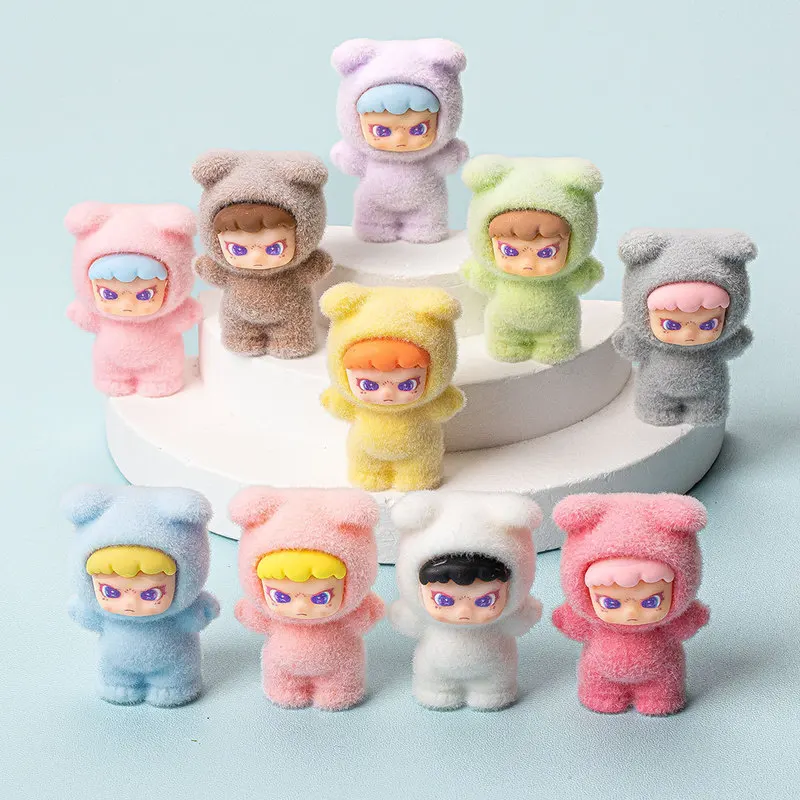 10pcs Anime Plush Dora Diy Decoration Accessories Blind Box Cute Mini Resin Desktop Ornament Doll Keychain Pendant Birthday Gift