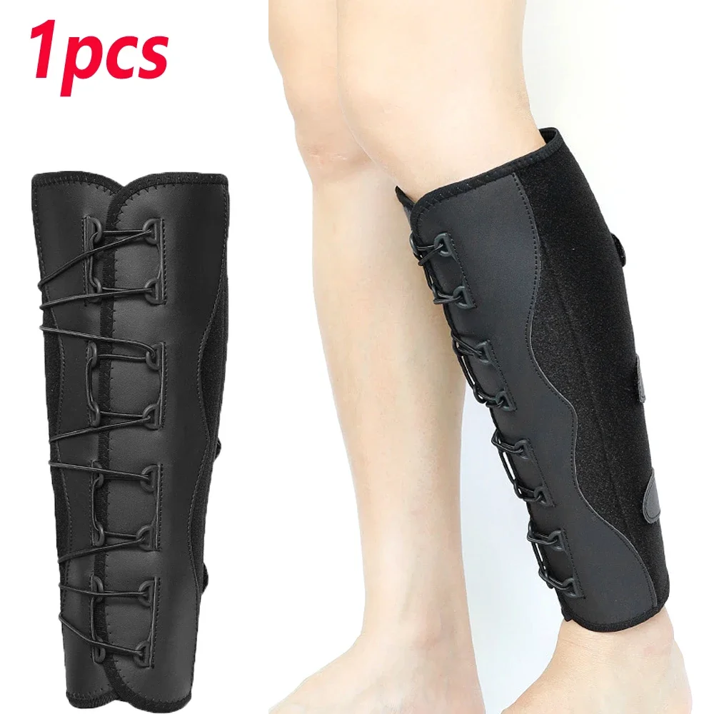 1Pcs Calf Brace - Adjustable Shin Splint Support - Lower Leg Compression Wrap Increases Circulation, Reduces Muscle Swelling