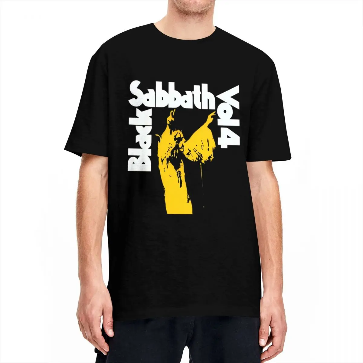 Men Women 2024 Black Cool Sabbaths T Shirt 100% Cotton Printed Tee Shirts Rock Band Top Clothing