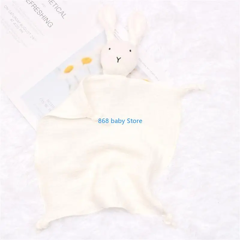 29EE детское успокаивающее одеяло, милый кролик для куклы, успокаивающее полотенце, удобная игрушка для сна, мягкие марлевые для