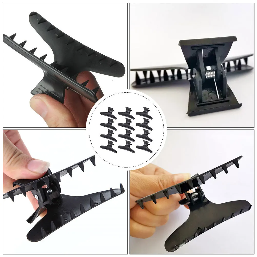 

12Pcs Butterfly Hair Clips Reliable Fixing Hairpins for Hairstyling Barber Shop and Household Hair Management Solution