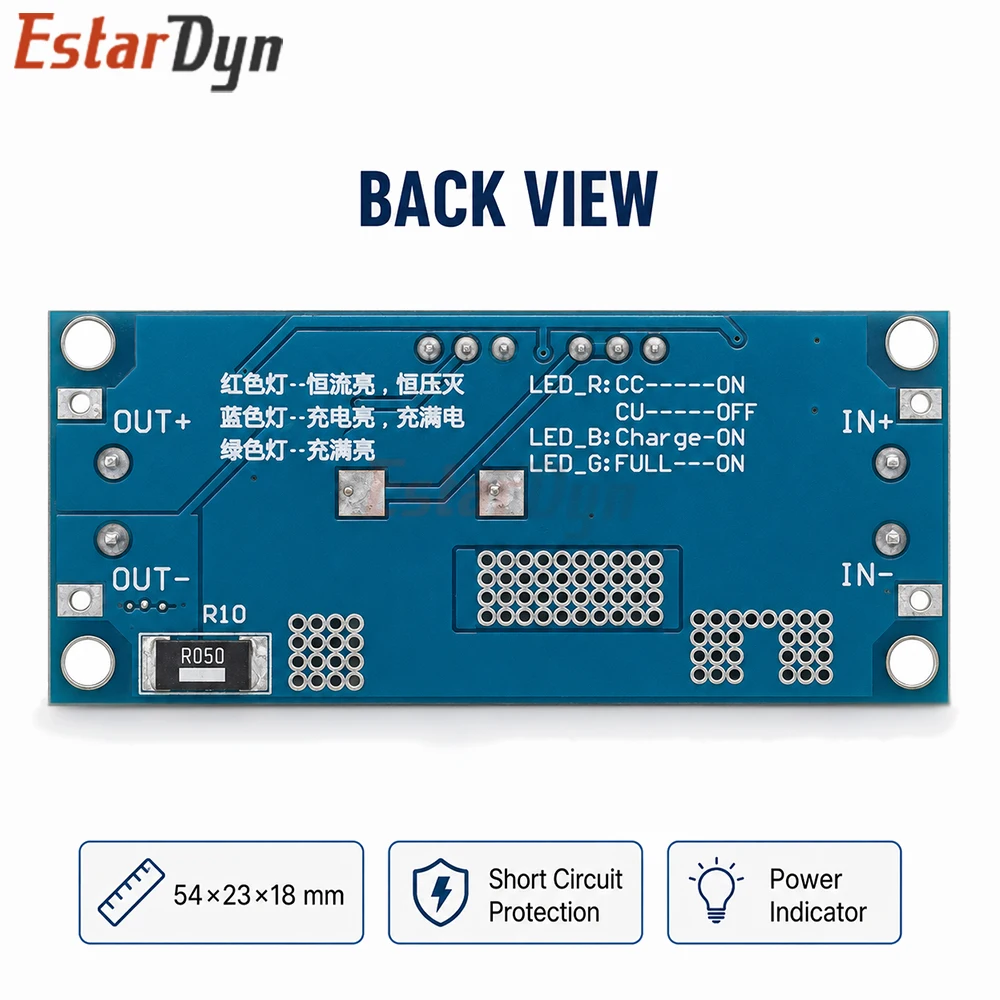 Estardyn XL4015 5A CC CV DC-DC Step Down Buck Converter Lithium Battery Charger Power Supply Module 6-38V to 1.25-36V
