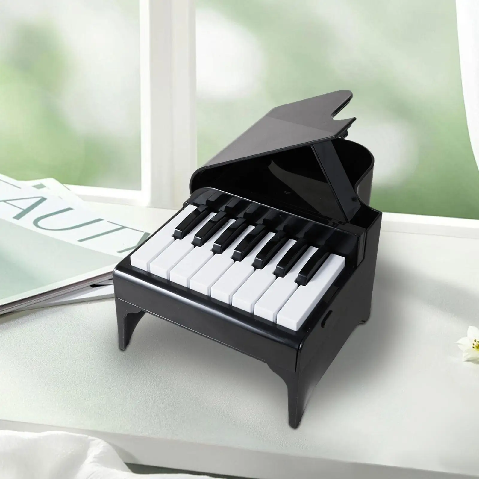 Playable Piano Desk Calendar Housewarming Friends with Sticker and Cable