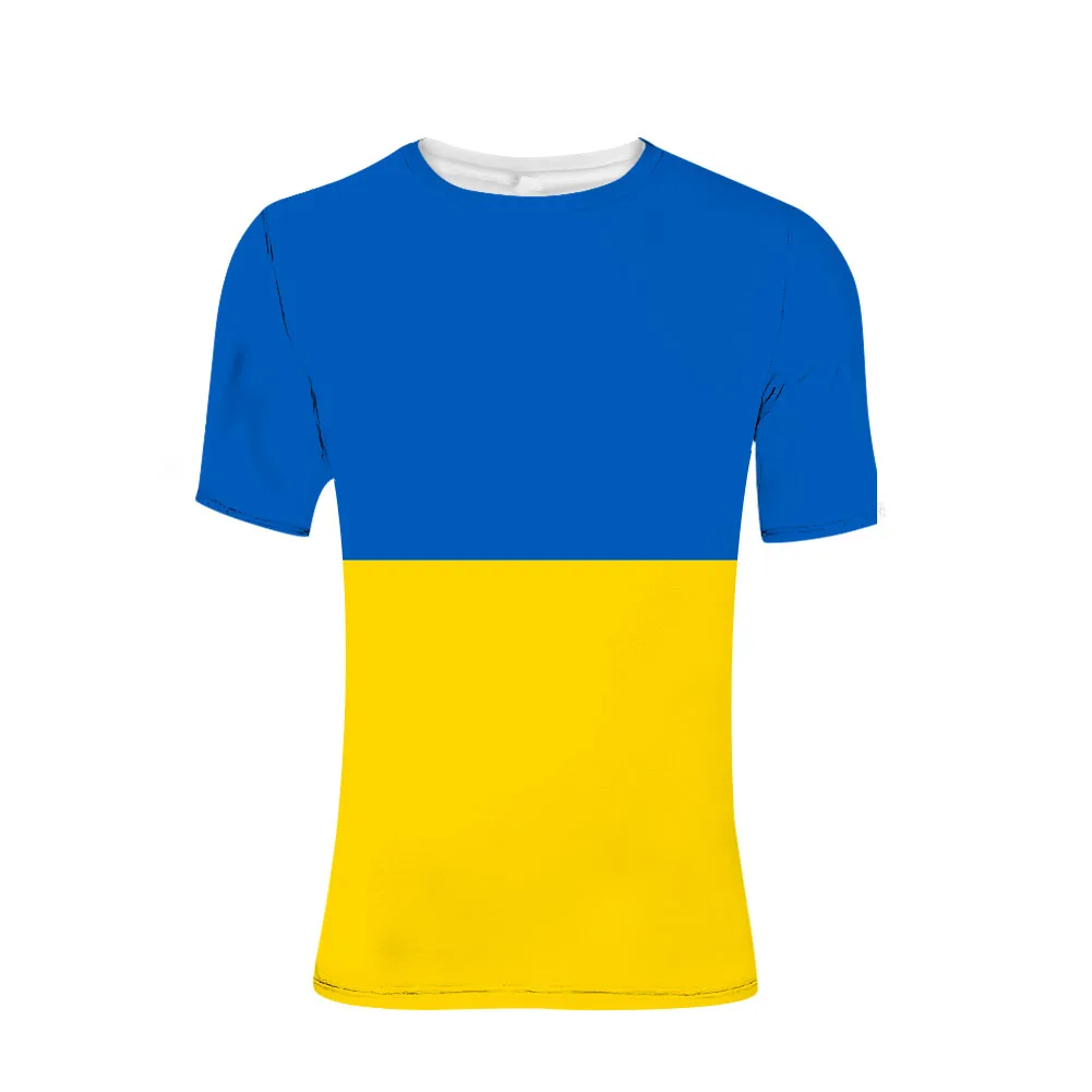 Ukraine Youth Free Custom Made Name Number Print Photo Logo T Shirt Ukr Country Ukrainian Nation Ukrayina Flag Casual Clothes