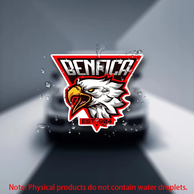 

4PCS/SET "Benfica Est.1904" Eagle Logo Vinyl Sticker, Ideal for Car Windows, Laptops, Water Bottles & Football Fan Gear
