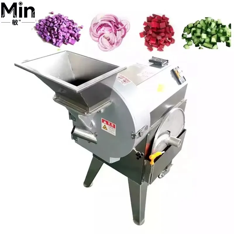 Commercial Automatic Vegetable Cutter for Slicing Shredding Dicing Potatoes Cucumbers for Canteen Restaurant