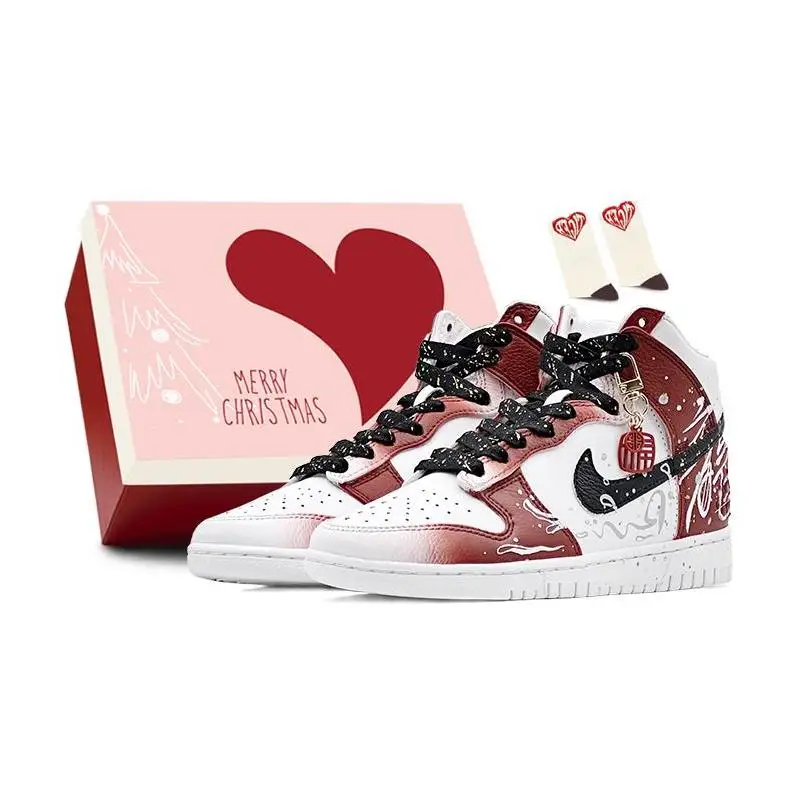 

[Custom Dragon Roaming the Four Seas S-BO]Nike Dunk Skateboard Shoes Unisex High-Top Black