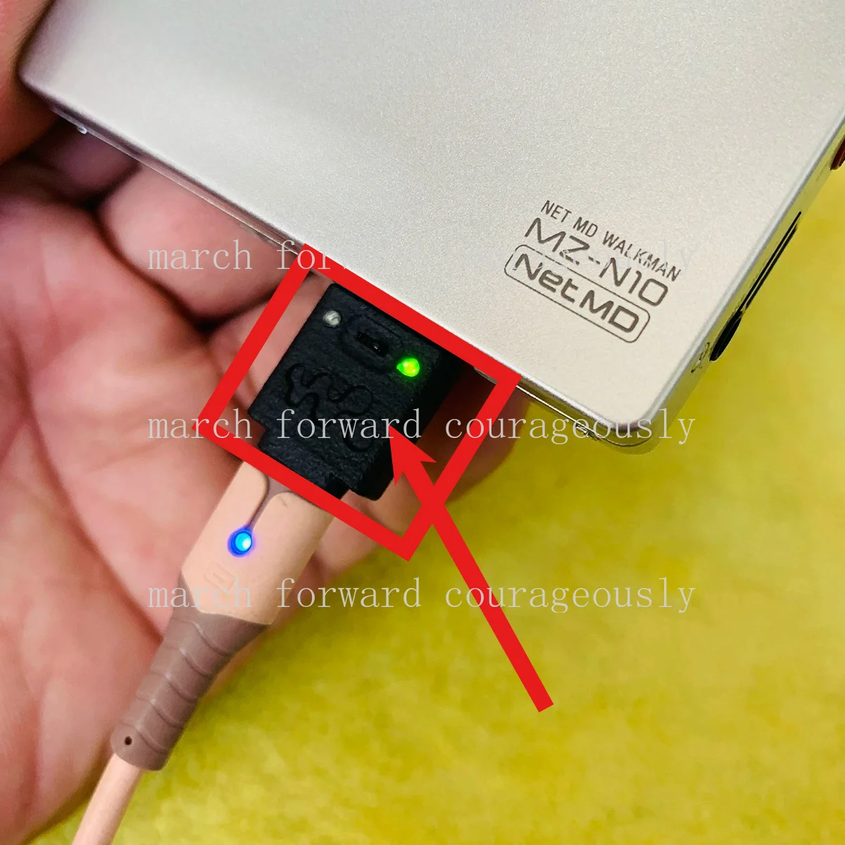 CHEN USB charging and data sync adapter For Sony MD MZ-N10 MZ-NH1 NH3D DH10P~~