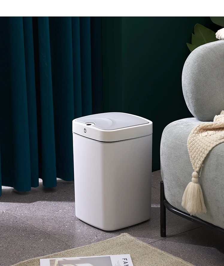 

New Type Top Sale 18L Waterproof Automatic Vacuum Trash Can Hotel Trash Bin Smart