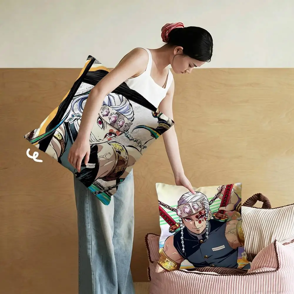 Tengen Uzui Cushion Cover Inches Farmhouse Decor Home Throw Pillow Covers for Couch Decorations