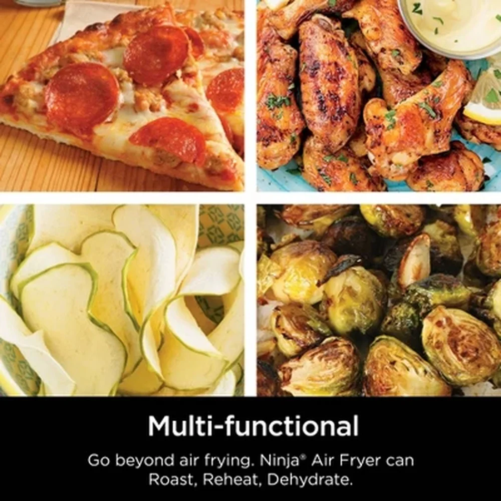 4QT مقلاة هوائية رقمية من الفولاذ المقاوم للصدأ 1550 وات سلة غير لاصقة لغسالة الأطباق آمنة للتحكم في درجة الحرارة مؤقت طبخ متعدد الاستخدامات