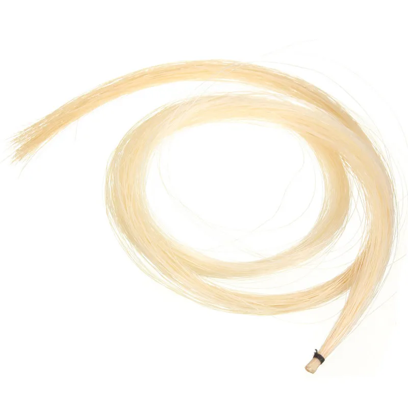 1Pcs Hank 31-31.5 Inch Genuine Mongolian Horse Hair for Violin, Viola, Cello, Bass Bow,Photo Color