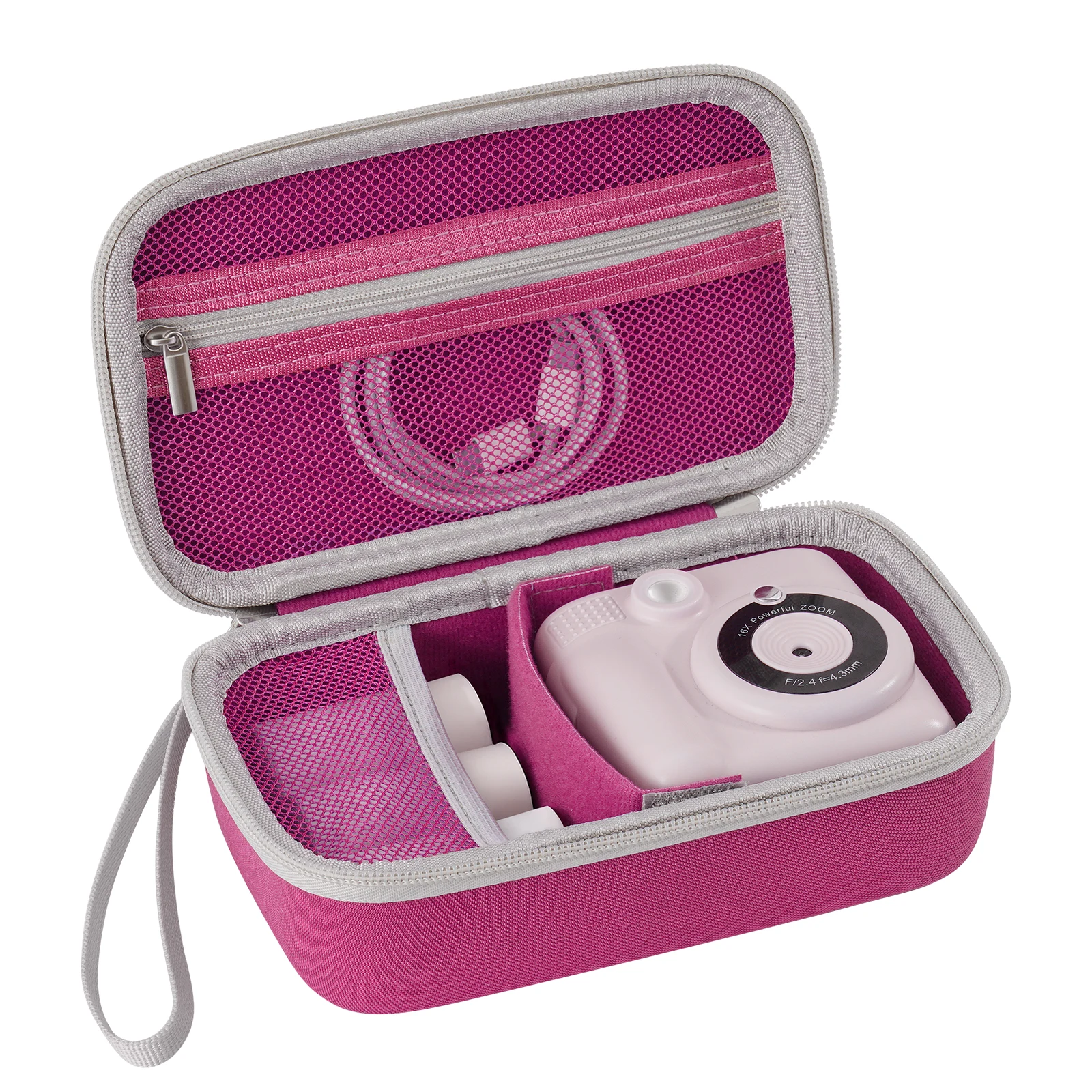 Hard EVA Shockproof Case for Kids Instant Print Camera Portable Travel Storage Bag for Camera&Photo Paper Universal Carrying Org