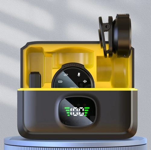 Xiaomi-Micrófono de solapa inalámbrico, dispositivo con interfaz USB-C/Ios, cancelación de ruido, rango de 164 pies, para Android/Iphone/cámara/PC/portátil